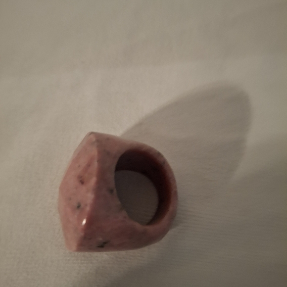 Women's Rhodocrosite Faceted Ring - Picture 2 of 7